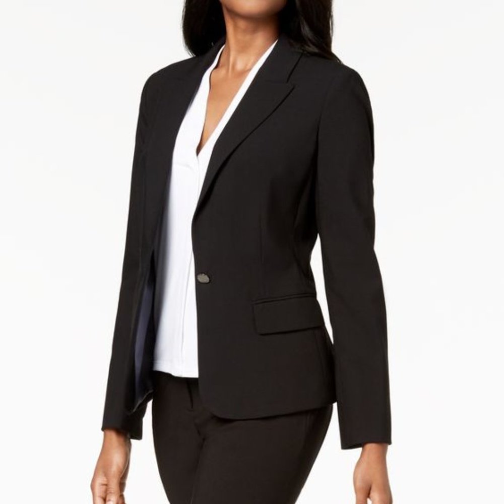 Lauren Ralph Lauren Women's Size 6P Classic Business Career Black Blazer Suit